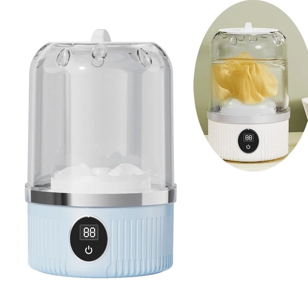 Wireless Washing Machine Portable Mini Underwear Washer Rechargeable Automatic Laundry Cup Washing Machine Travel Home Dormitory