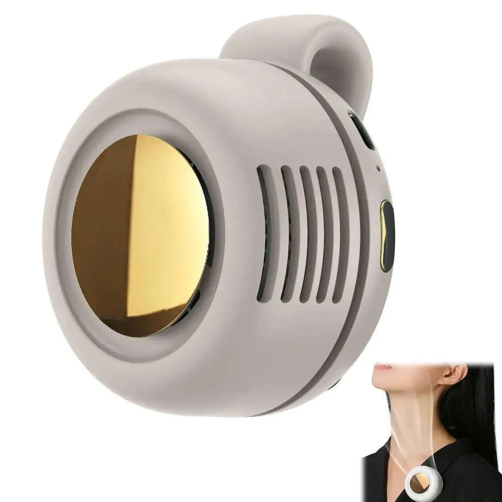 Mini Portable Clip Fan Handheld Waist Hanging Leafless Fan Small Whirlwind Fan For Daily Outdoor Travel