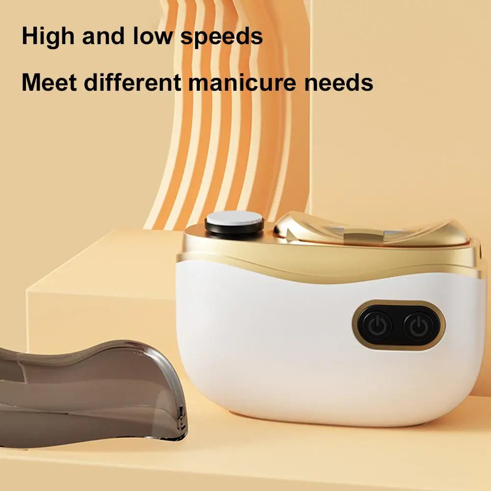 2 in 1 Electric Nail Tool,USB Charging Nail Clipper Polisher,Adult Kids Fingernail Toe Scissors,Rechargeable Nail Cutter