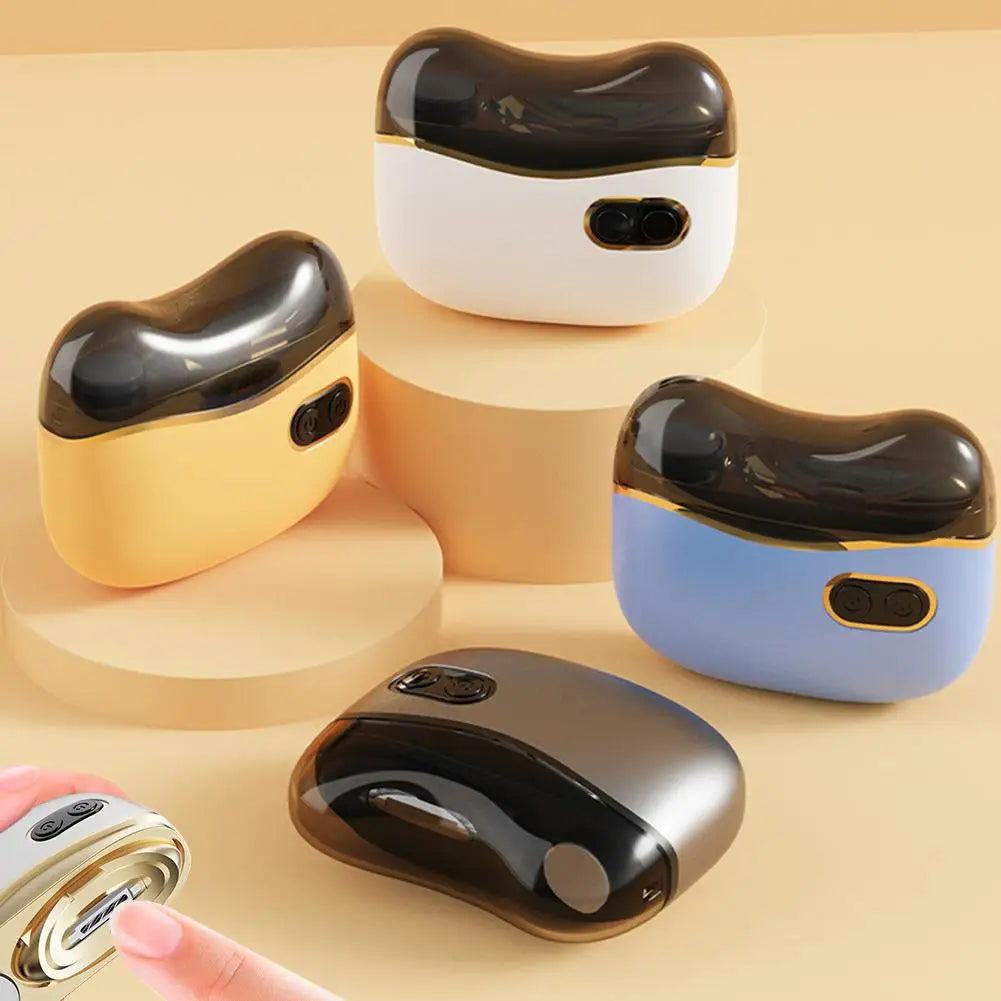2 in 1 Electric Nail Tool,USB Charging Nail Clipper Polisher,Adult Kids Fingernail Toe Scissors,Rechargeable Nail Cutter