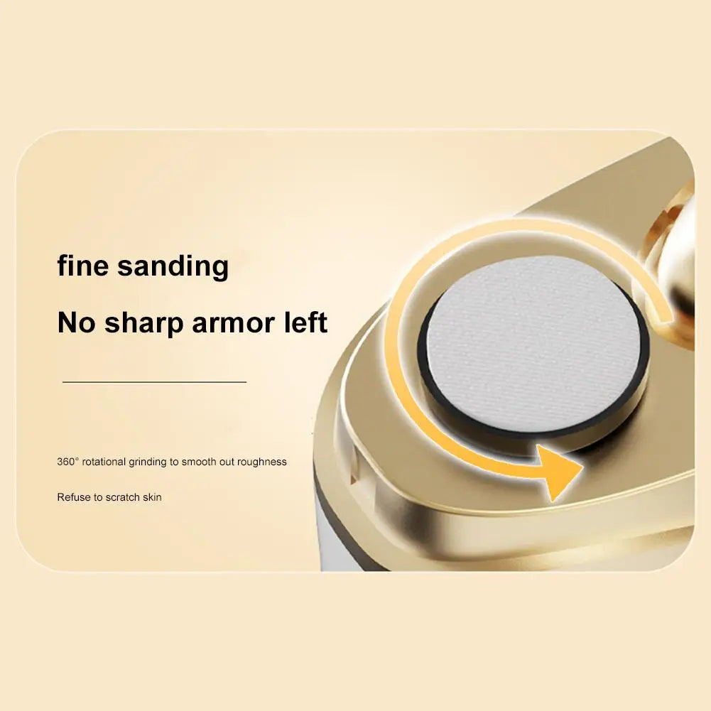 2 in 1 Electric Nail Tool,USB Charging Nail Clipper Polisher,Adult Kids Fingernail Toe Scissors,Rechargeable Nail Cutter