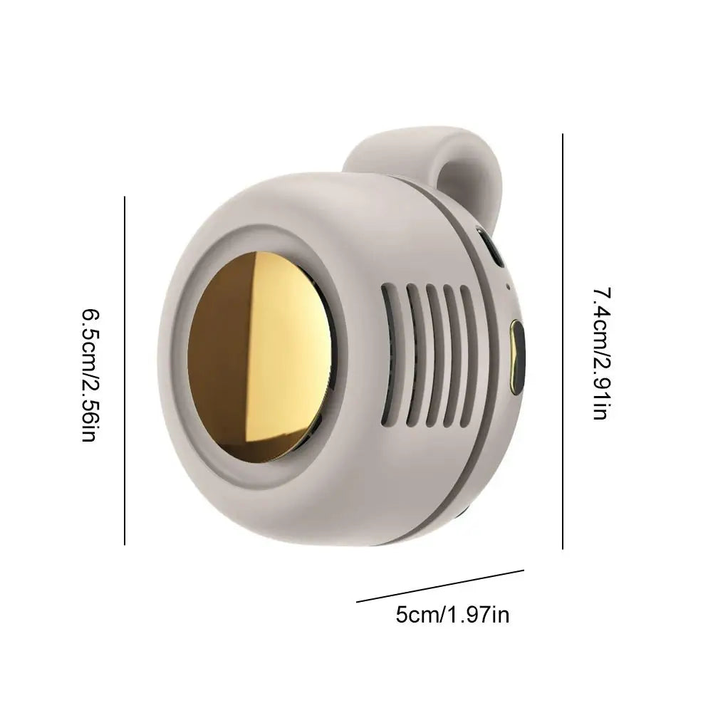 Mini Portable Clip Fan Handheld Waist Hanging Leafless Fan Small Whirlwind Fan For Daily Outdoor Travel