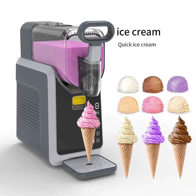 XEOLEO Household Small Drink Slush Machine 150W Snow Melting Machine Granizing Machine Ice Cream Smoothie Beverage Machine